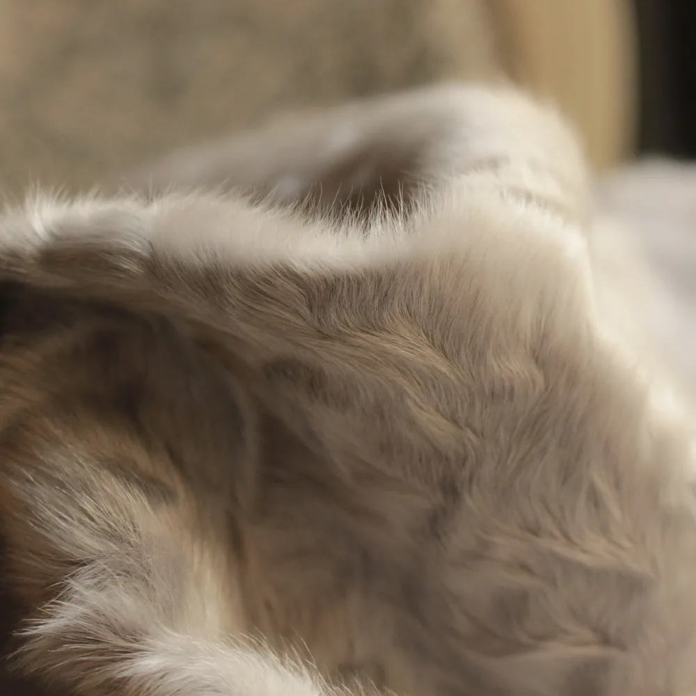 60cm x 120cm Chinese baby lamb skin pelt plate kid karakul xianggao lamb fur blanket flat curly hairs