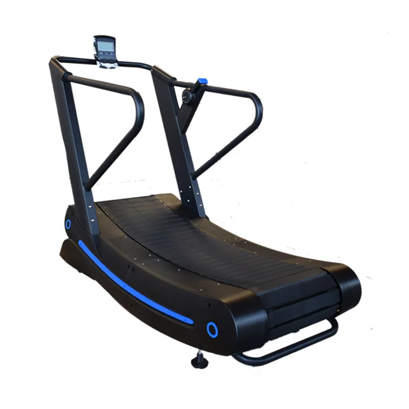 Hot sale new design curved treadmill body building commercial cardio equipment manual treadmill
