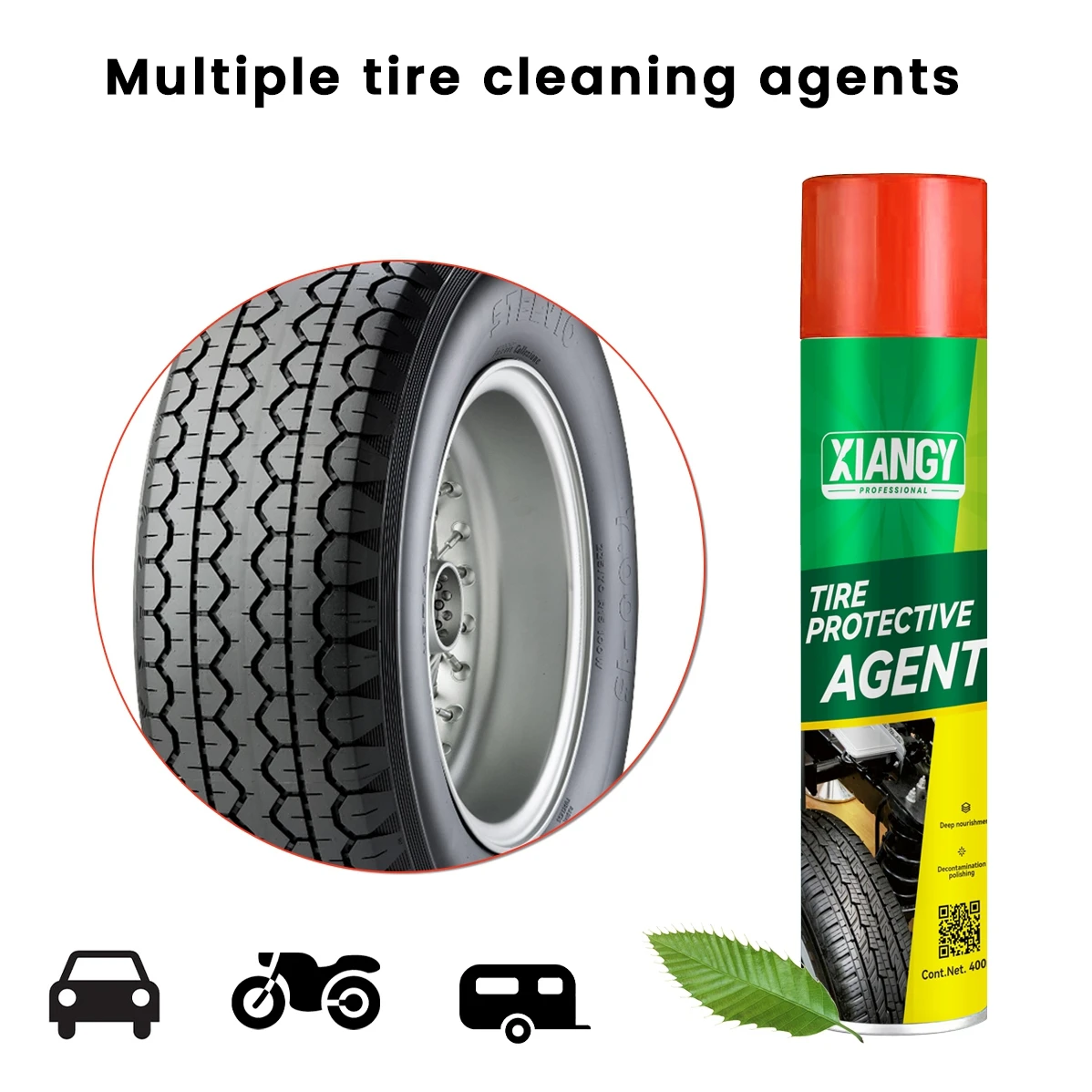 Wholesale Car Care Product Polish Tire Wheel Wax Silicone Tire Shine Spray