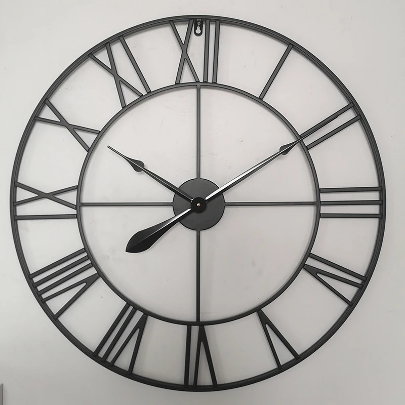 Customize Design Dig Roman Numerall Wall Clock Home Decoration Metal Wall Clock Household Modern Metal Wall Clock