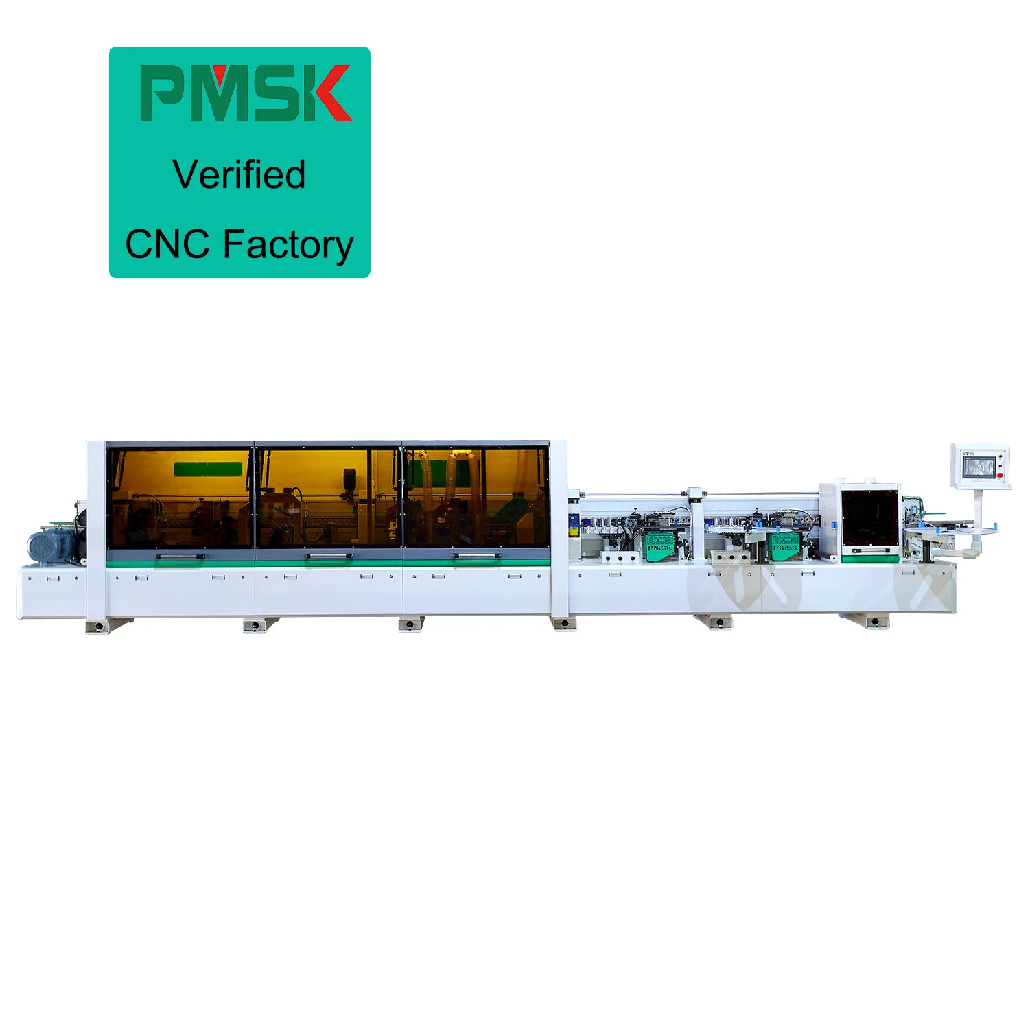 High Speed Automatic 6 8 Function Edge Banding Machine with End Trimming Scraping Buffing Pre-milling