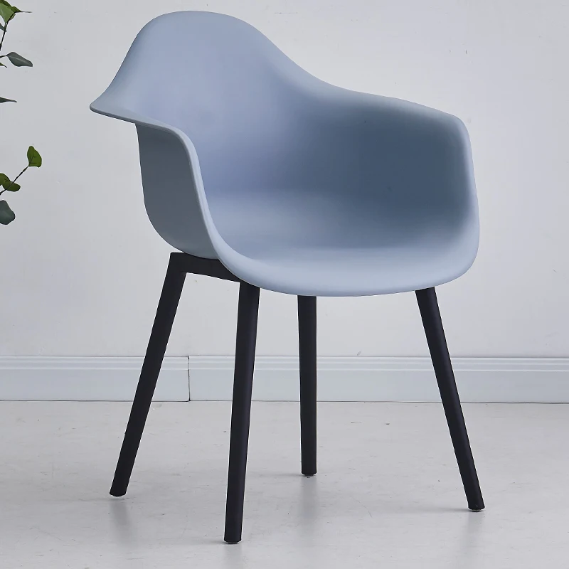 Simple Design Comfortable Coffee Shop Leisure Armchair PP Plastic Living Room Furniture Chairs