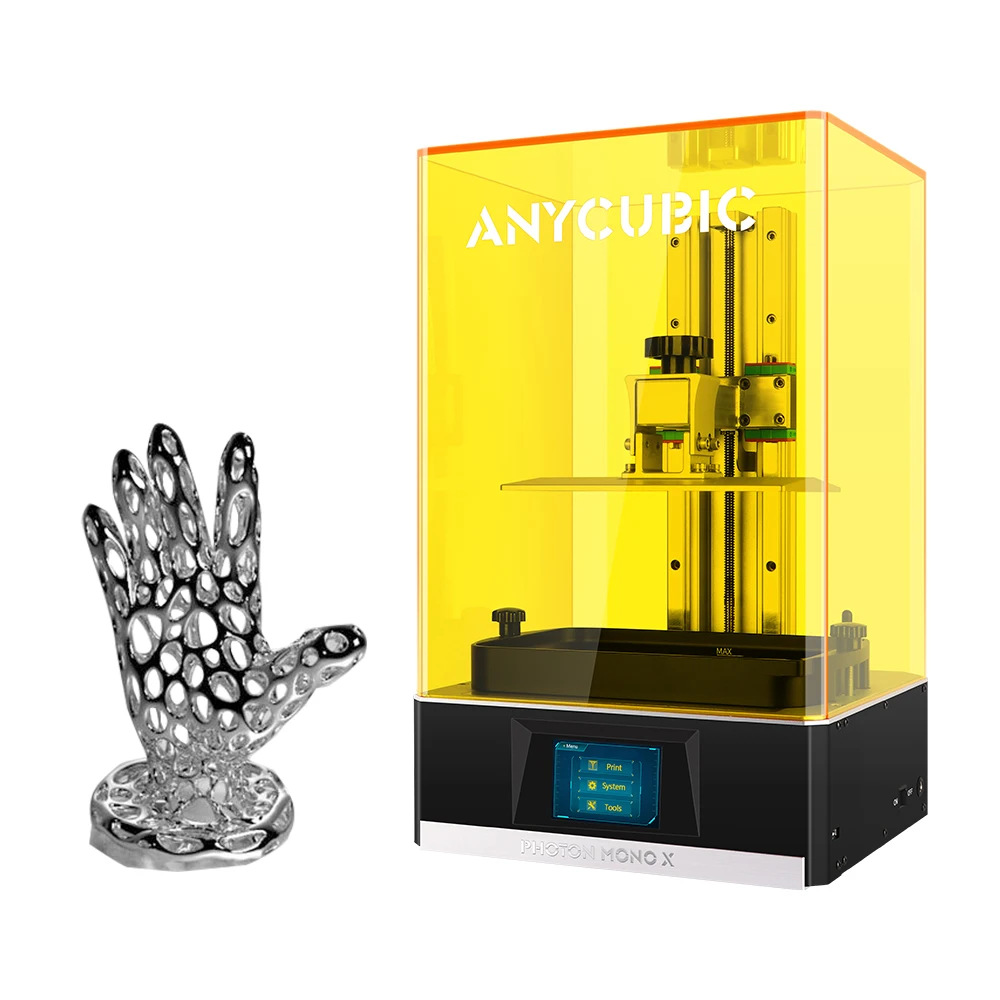 ANYCUBIC Photon Mono X build size:192*82*165mm best commercial jewelry mold uv 3d printer kit