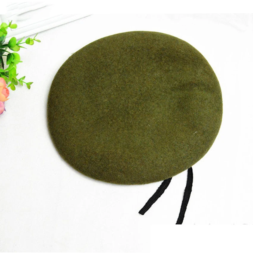 Berets Beret Hat For Women Men Wool Cap Mens Custom Femmes 2022 French Knitted Green Homme Style Femme Leather Blue