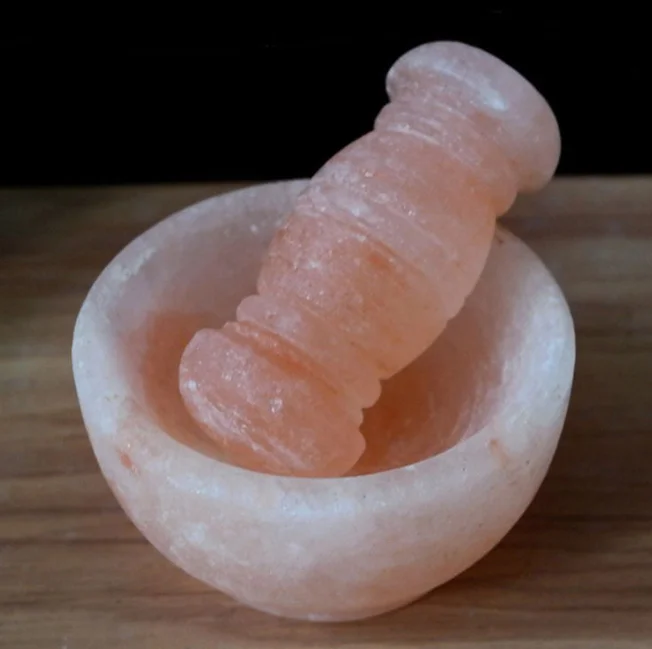 High Quality Natural Pink Rock Himalayan Salt bowl Himalayan salt scrub Whole Sale Manufacturer From Pakistan mashed garlic bowl