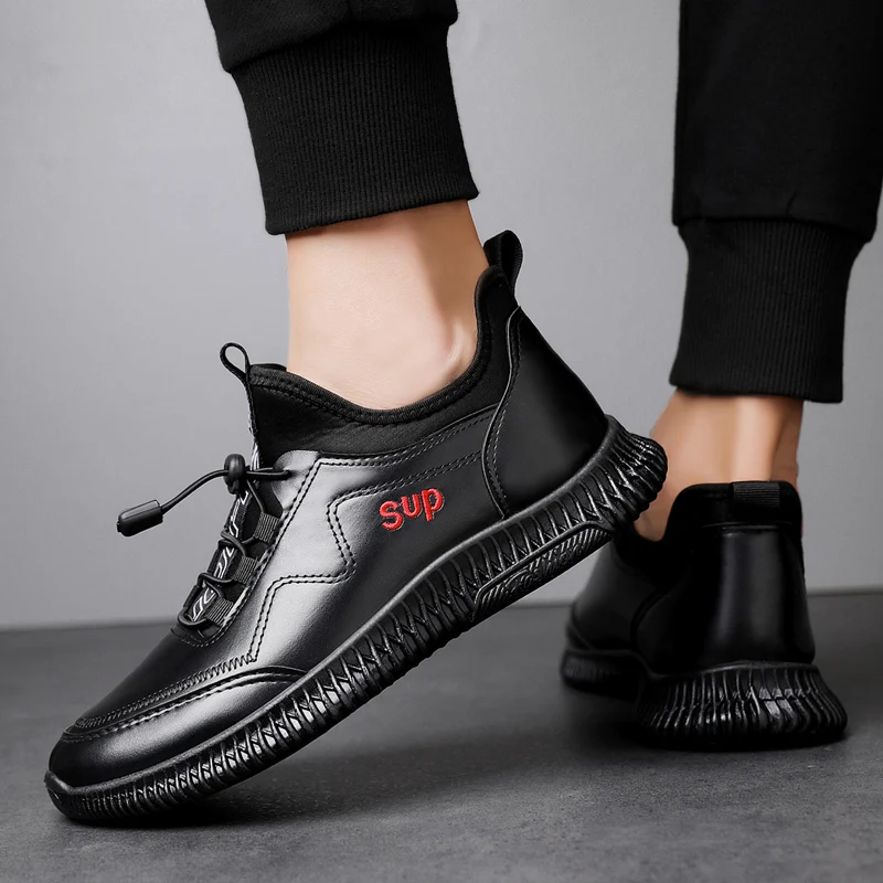 Fashion Men Fashion Pu Leather Boots Casual Shoes