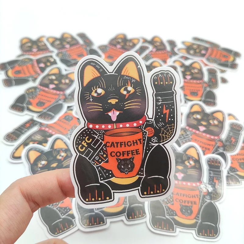Custom Square Die Cut Waterproof Vinyl Adhesive Advertising Stickers Custom Square Industrial Craft Lipstick Lotion Cartoon