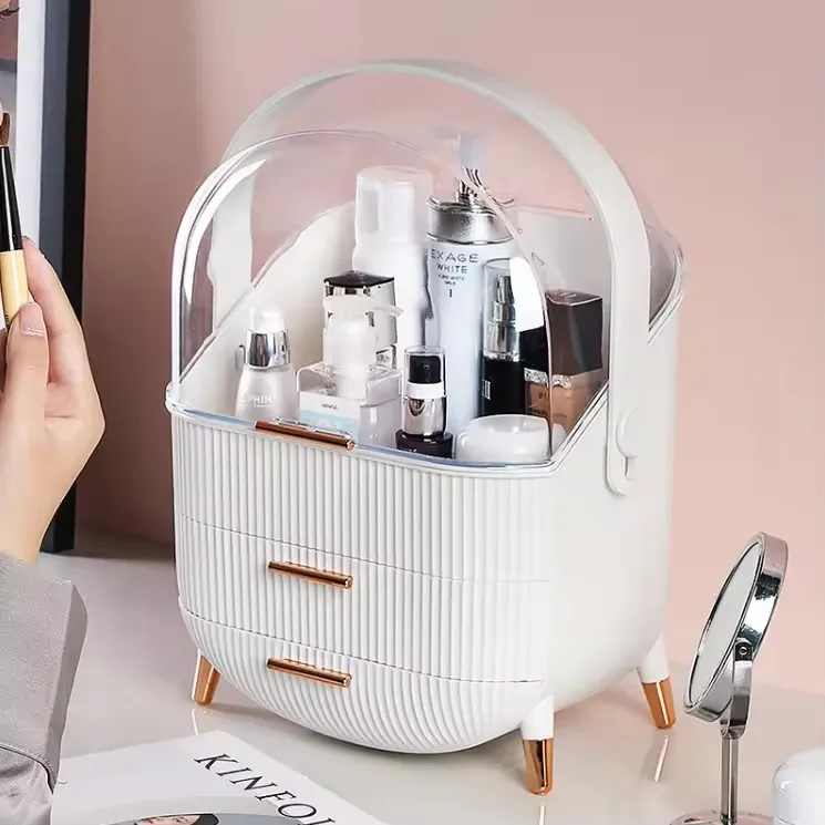 Desktop Make Up Organizer Organiser Brushes Storage Organizer Box Drawers Tabletop Toiletries Storage