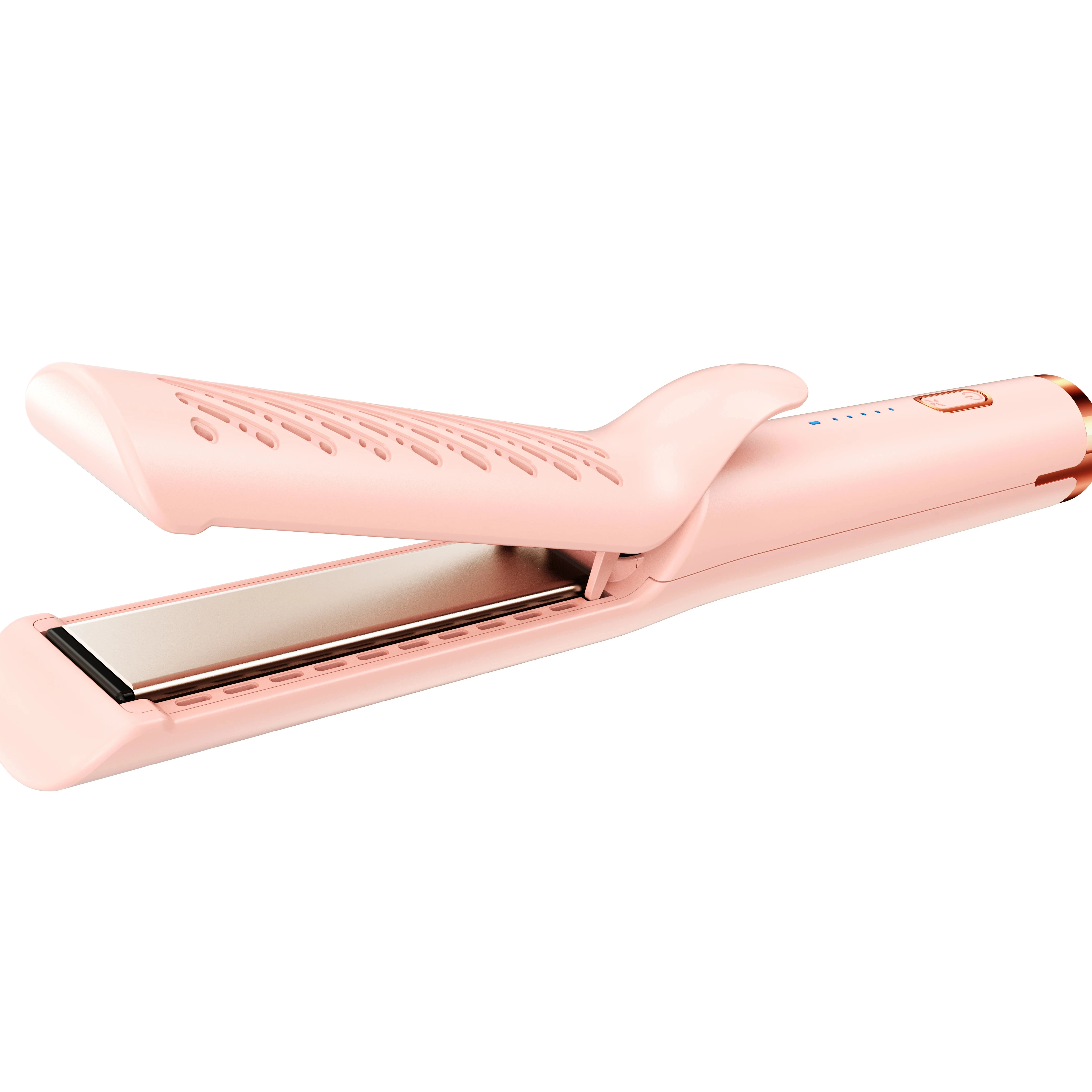 Airflow Styler Hair Straightener, Titanium Flat Iron for Travel, Straightening Iron with Cooling Air Vents hair irons