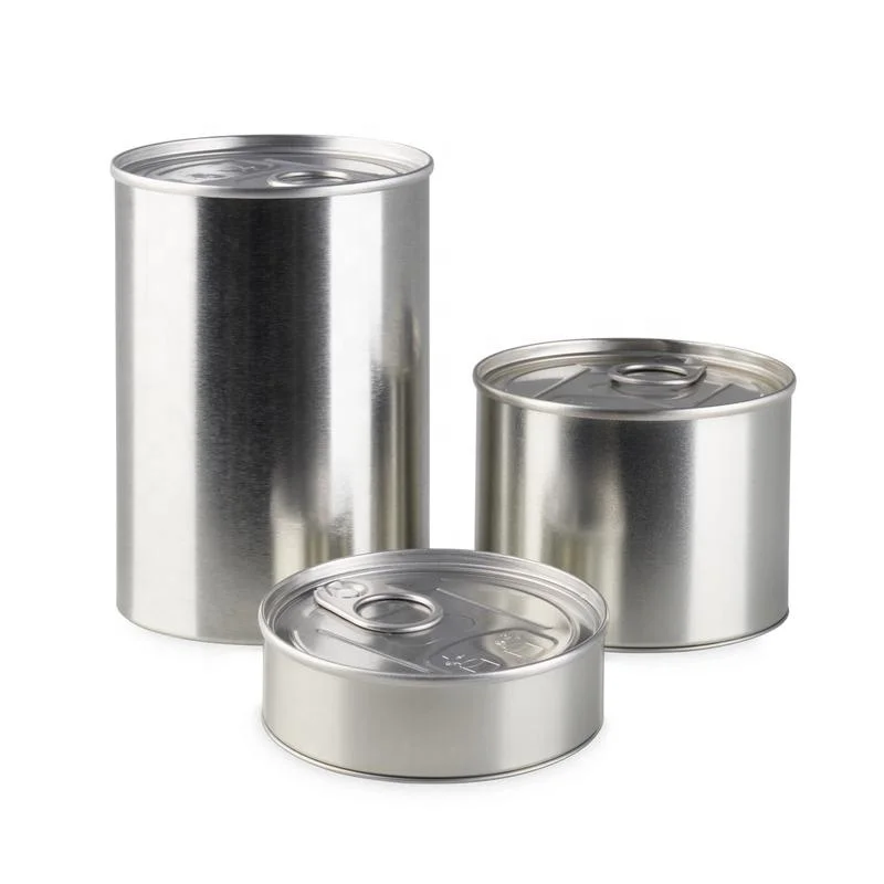 
73*105mm 400ml 14g self seal pressitin weed ring pull push bottom in tin can with protection lid Pressitins /Tuna tin can/Self seal ring pull can&nbsp;