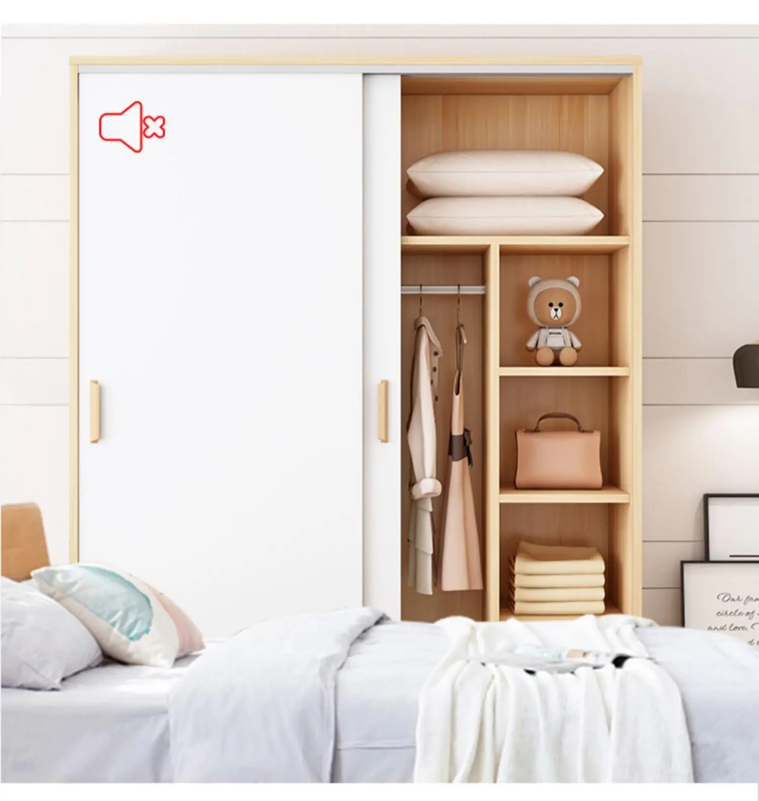 2021 wholesale cheap factory high quality customized modern bedroom wooden furniture closet cabinet armoire and wardrobes