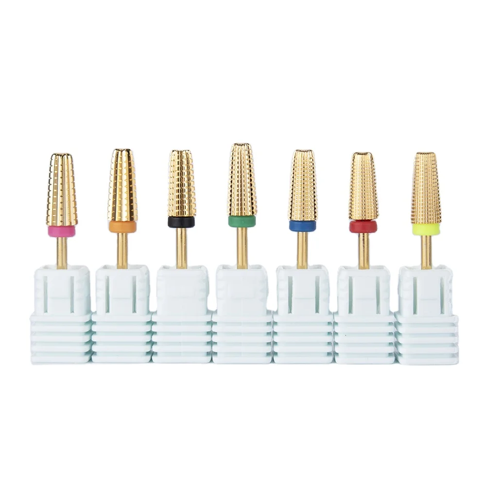 
China Supply 5 In 1 Tungsten Carbide Burrs Bits For Nail Drills 