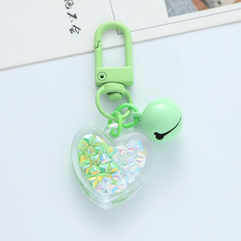 HOT New Acrylic Plastic Link Chain Key Ring Handmade Heart Keychain for Women Girls Love Acrylic Fashion Car Keys Jewelry Gifts