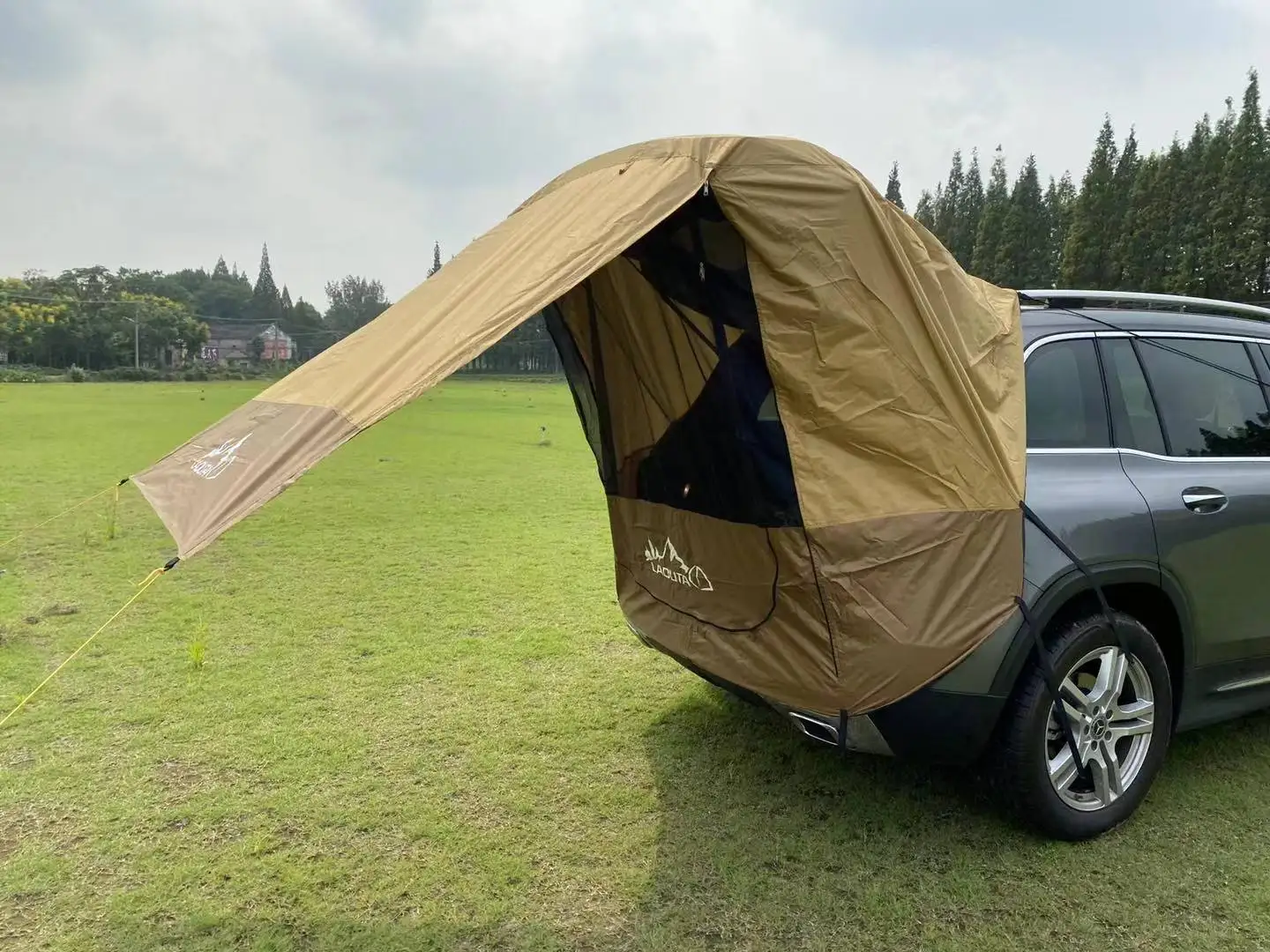 Outdoor self-driving Tour Barbecue Camping Car Tail Extension Tent Sunshade car travel tent trunk tent