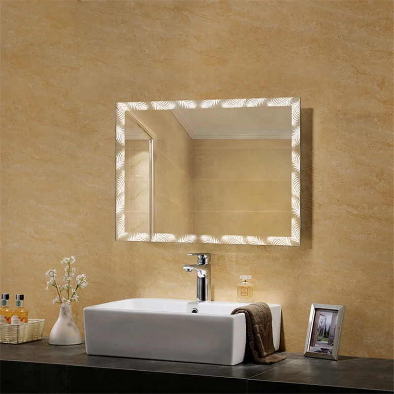 3D art Infinity bathroom Mirror lighted Led