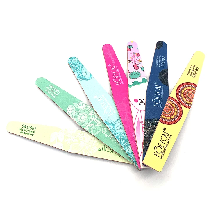 100 180 240 Custom logo 150 nail file pink emery board files for nails