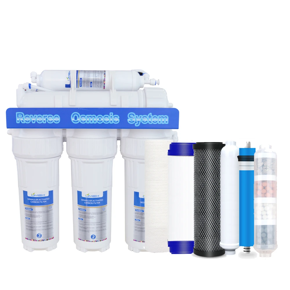 Household 6 stages RO system with PP CTO GAC Ro membrane