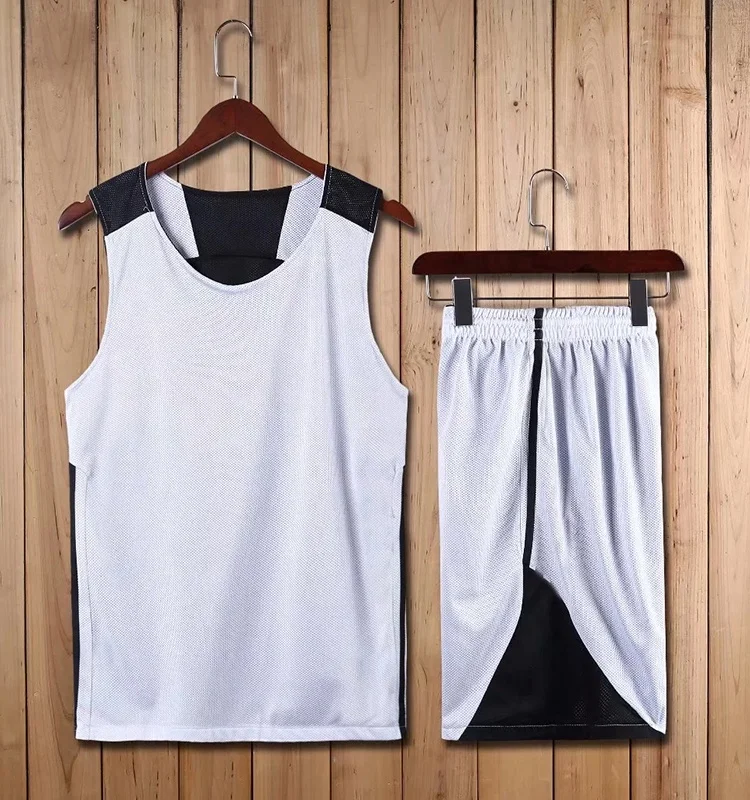 Double Fabric Basketball Shirt Reversible Wear Basketball Jersey