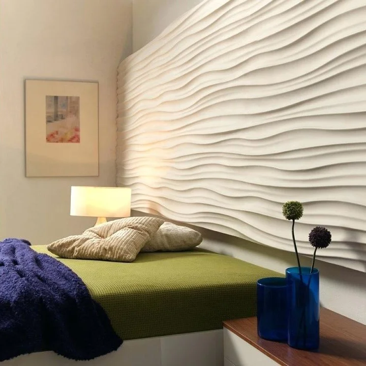 MDF wave panels for hotels wall decoration