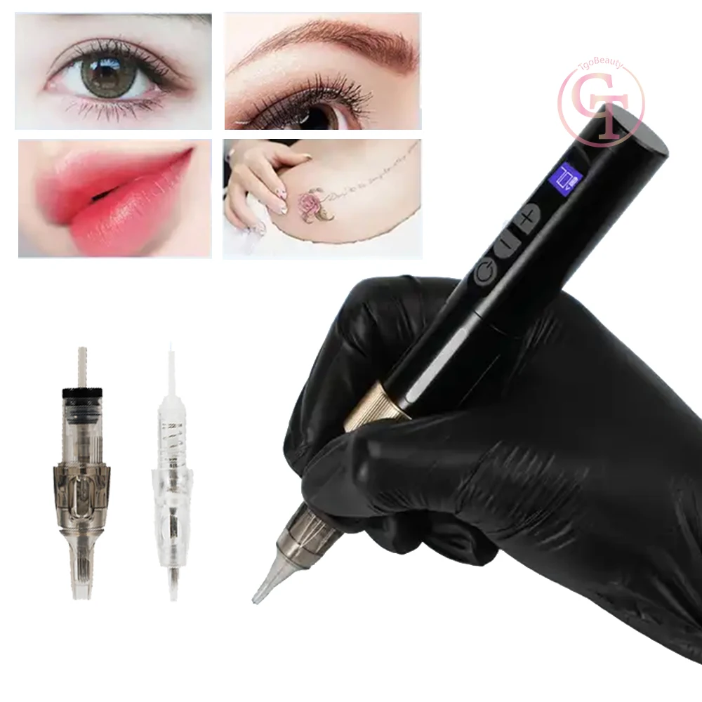 Professional Tattoo Machine Pen Kits Cosmetic Permanent Makeup Machine for Eyebrow Lip Body Tattoo