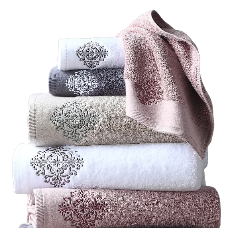 Manufacturer wholesale custom towel colorful set for hotel
