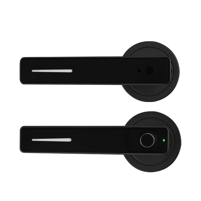 Amazon Hot Selling Aluminum Alloy Smart Door Lock Smart Door Handle Electronic Fingerprint Lock with APP