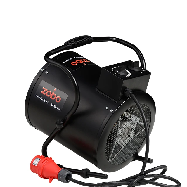 Insulated round electric fan heater energy saving space hot air blower