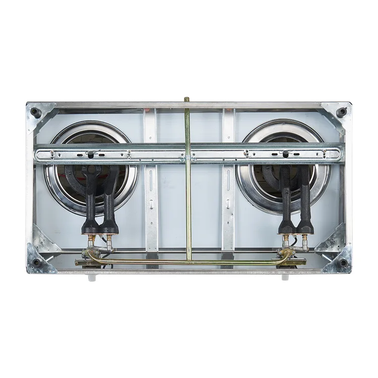 Africa market new model gold table top household 2 burner gas cooker stove accessories