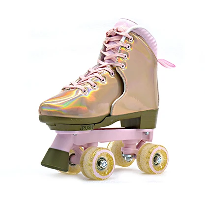  HS-Q005 Регулируемая Patines четырех рядные скейт роликовая обувь Роликовые 9506702000 пена + вельвет для детей: 4 лет EN13899 41 1*12 6*30