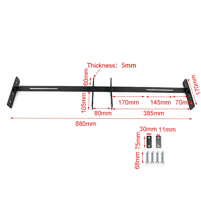 FAR EUROPE Universal Golf Cart Retractable Seat Belt Kit and Bars Combo Bracket kit for 4 seat cart