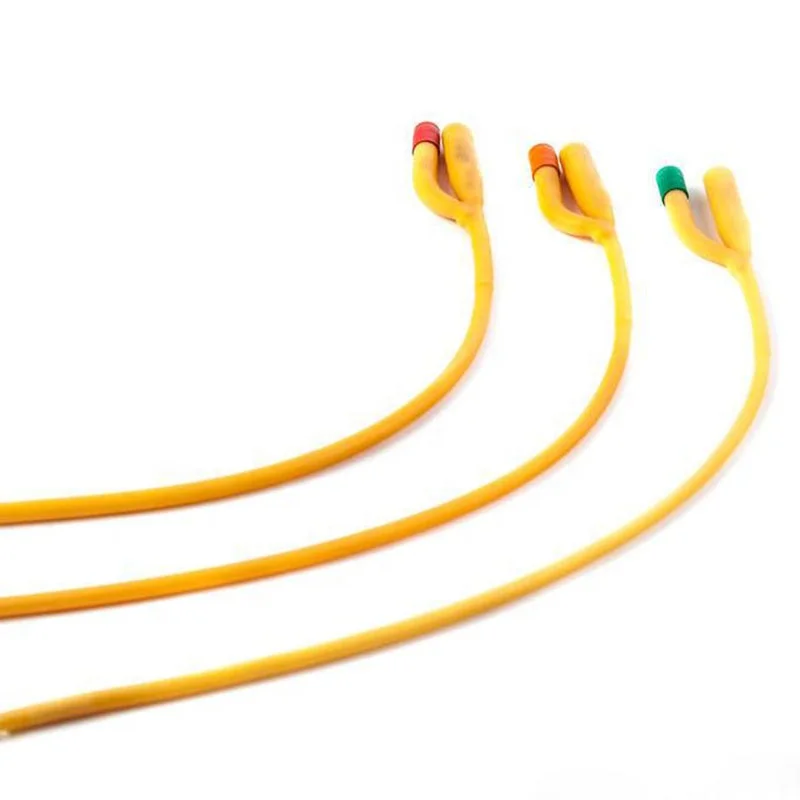 Медицинский одноразовый латексный уретральный шар с силиконовым покрытием мужской катетер Foley водяным мешком