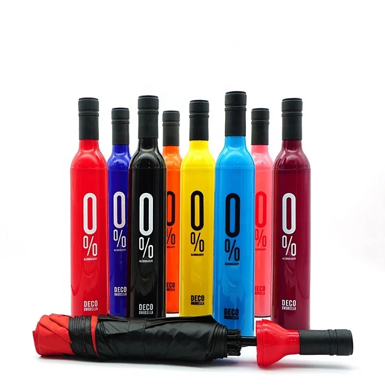 Biumart Wholesale Bottle Umbrella with Customer Logo Business Advertising Gift Umbrella