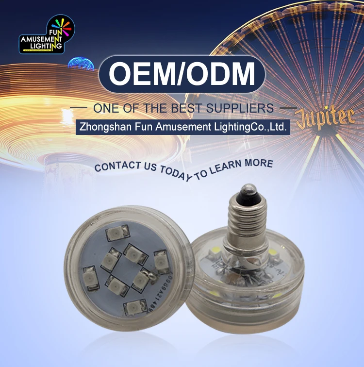 Wholesale Hot Sale Full Colors RGB 24V E10 Amusement LED Outdoor Carnival Light