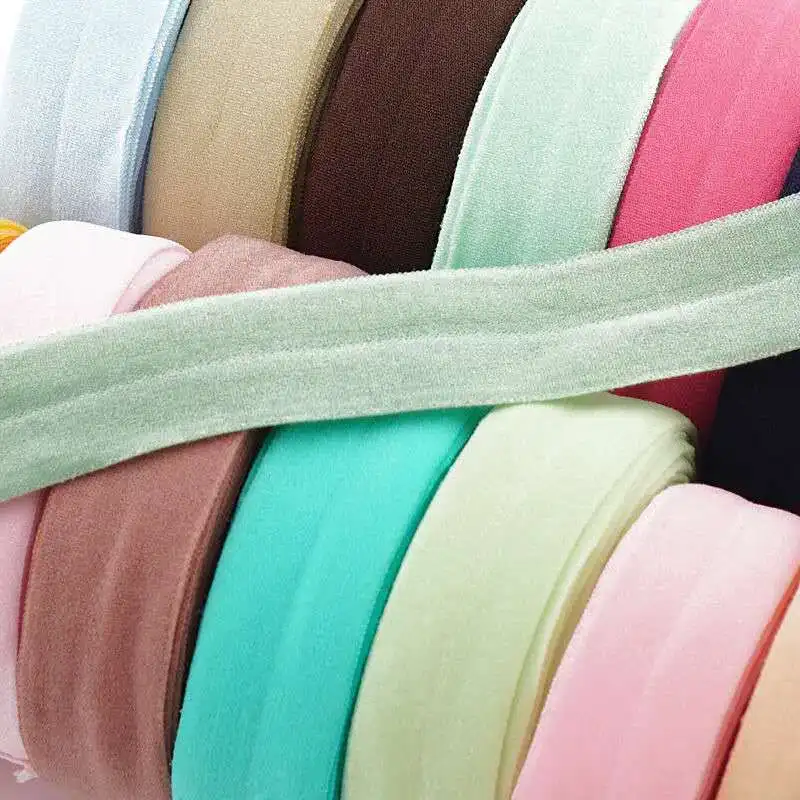 Color Elastic Band High Elasticity Double Fold Elastic Band Home Lace Decoration Sewing Belt Clothing Accessories