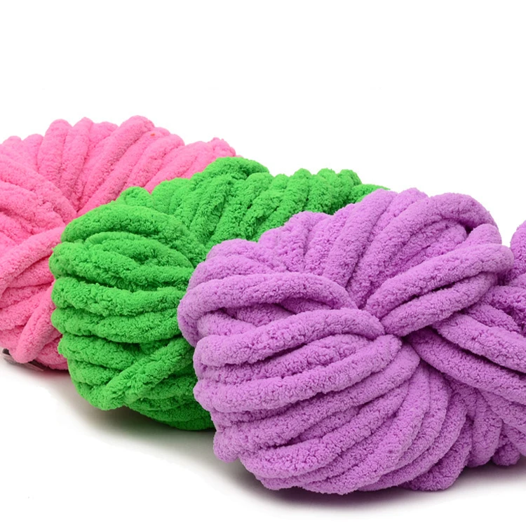 Одеяло Bernat разных цветов, пряжа синель, крупное одеяло, пряжа для ручного вязания