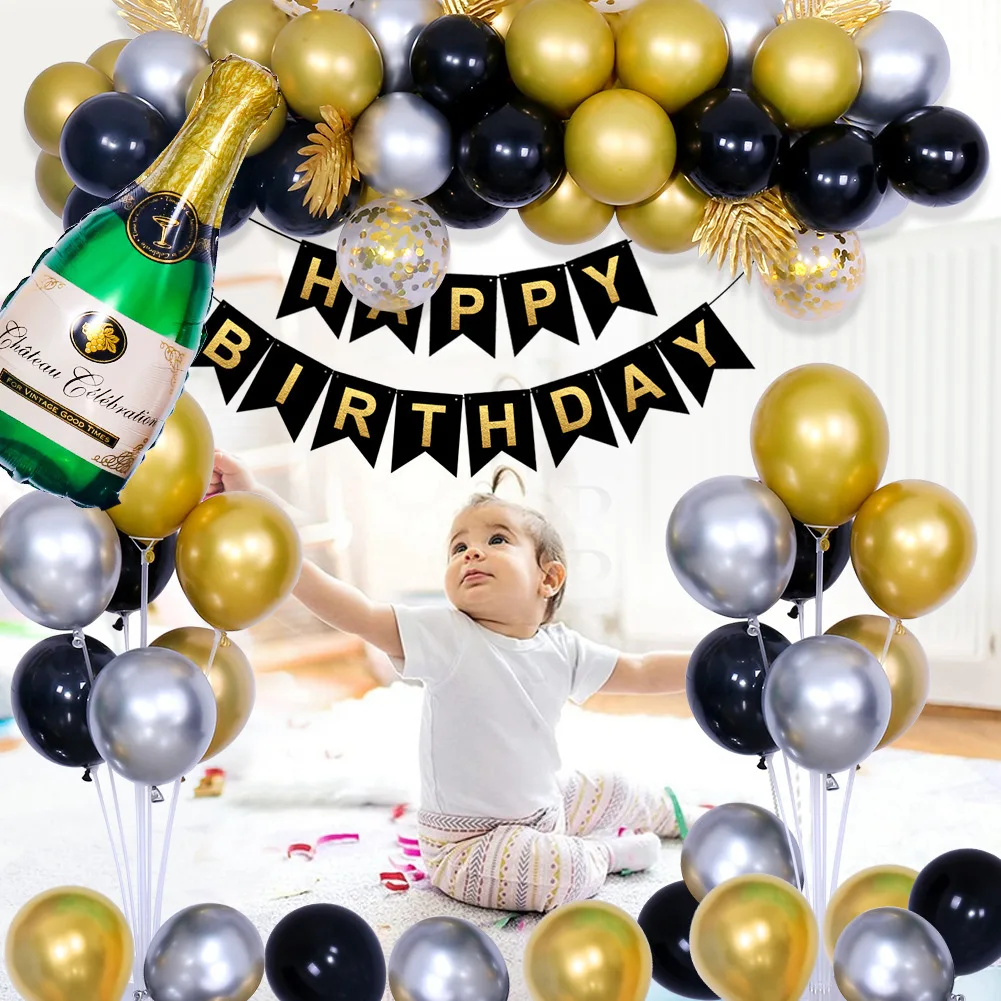 Birthdays Balloon Garland Arch Kit White Lavender Gold Confetti Balloon Arch for Birthday Wedding Baby Shower Decorations