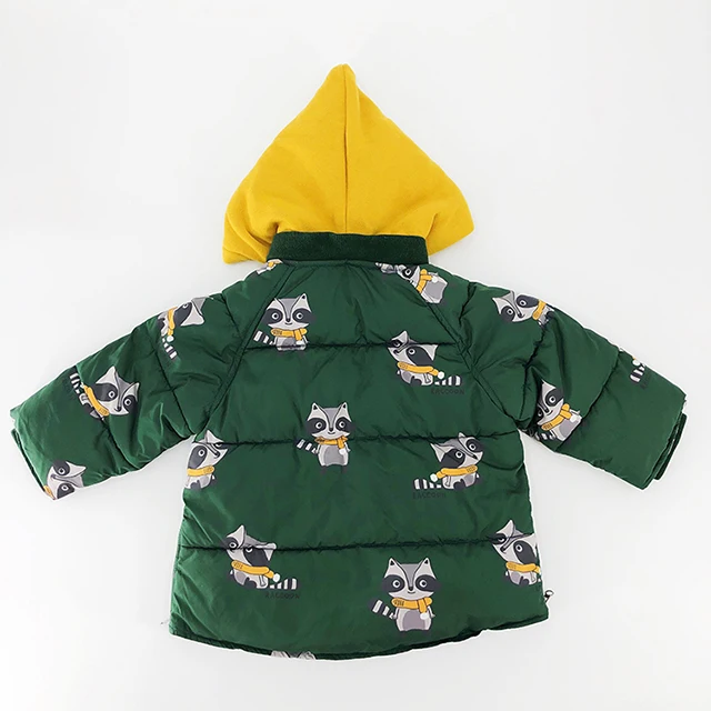 
Baby Boy jacket kids outwear padded jacket boy fall winter 3D pocket full printn knit hooded puffer padded coat baby coat 