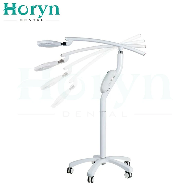 
Rotation Arm Portable Laser LED Lamp Dental Teeth Whitening Light Machine With Wheels 
