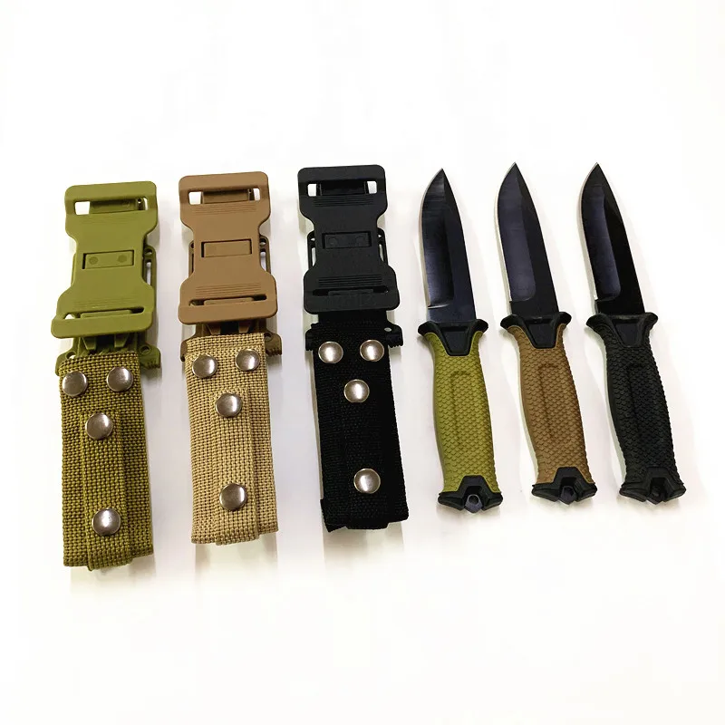 Strongarm Jagdmesser Camping Survival Hunting Knife Nylon Sheath Belt Straight Fixed Blade Tactical Knife