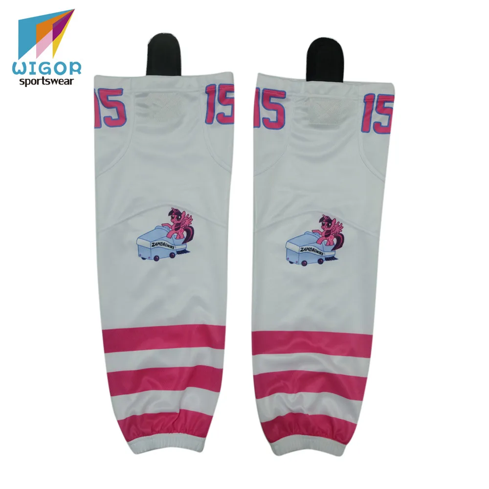 Quick Dry Ice Hockey Socks Youth To Adult Custom Number Available Team Hockey Socks