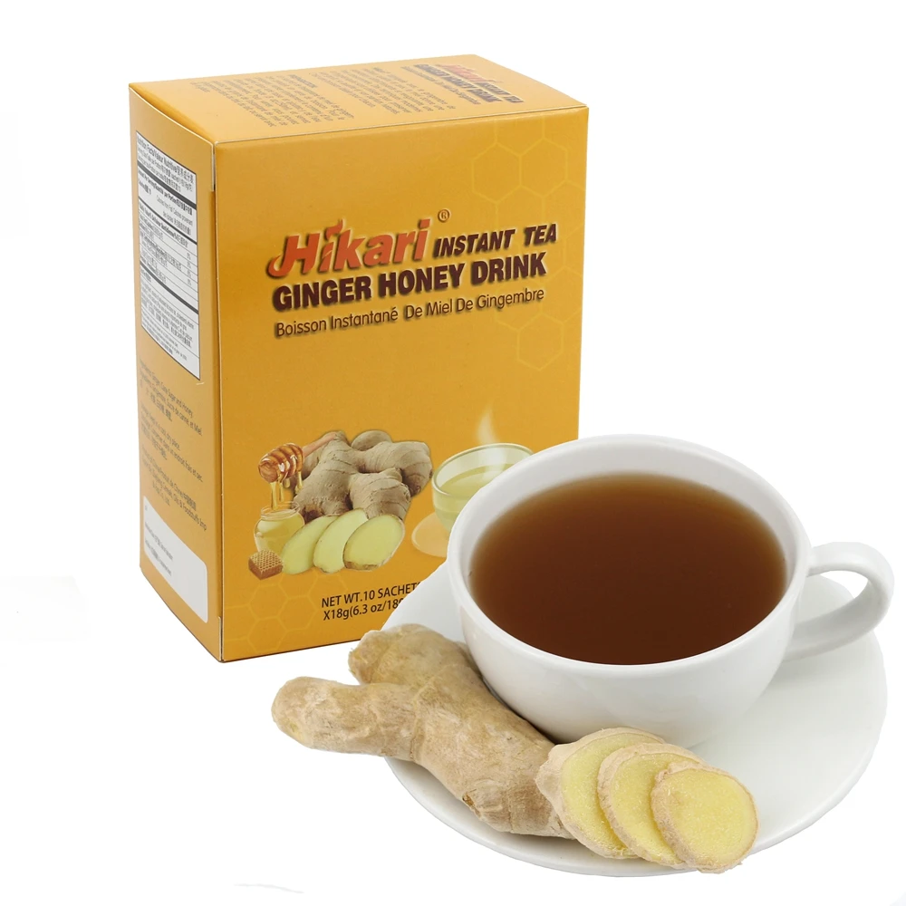 Factory Wholesale Price OEM Instant Honey Ginger Drink Ginger Tea with Honey Beverage private Logo Halal Certified