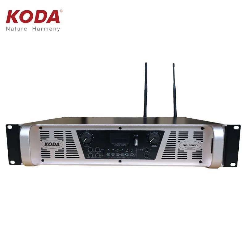 2020 New Arrival 1200W Class D Professional Power Digital Amplifier with BT/USB Mic
