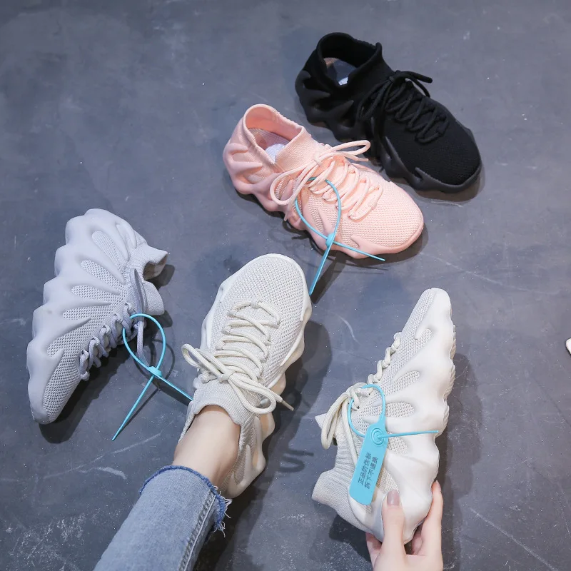 Wholesale jacquard mesh upper lady summer shoes light women lady sports casual shoes for women sports shoes for women ladies