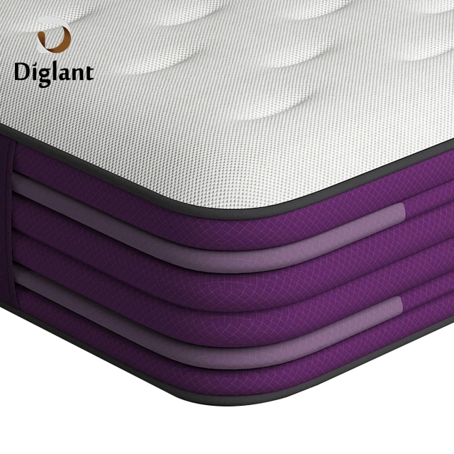 D66 Diglant spain sleep well king size box coil super cheap spring memory foam sponge 180x200 mattress wholesale