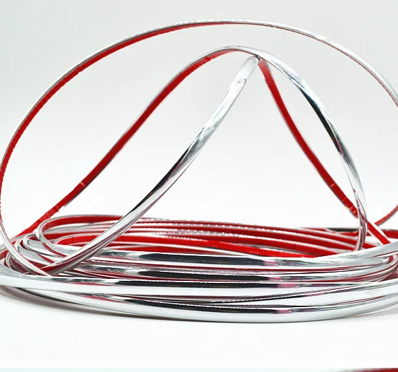 Protective Sticker Chrome Moulding Trim Molding Strip Grill Interior 6mm 8mm 10mm 12mm 15mm 20mm 30mm Car Door Protector Strips