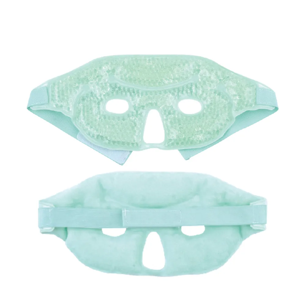 Microwavable Medical Spa Ice Cooling Cold gel Bead ice Pack Half Size gel eye Mask