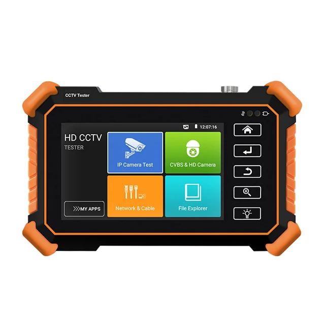 4 inch touch screen 960*640 resolution 8K IP/ 8MP TVI  CVI AHD 5-in-1 All in one CCTV IPC Tester