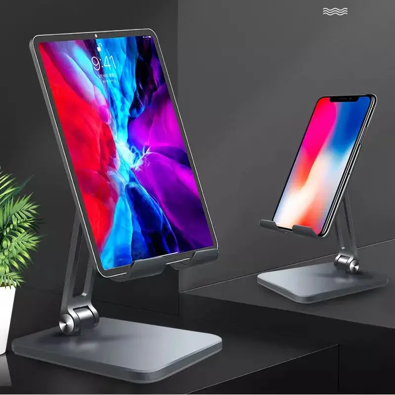 2022 newest business office Lazy Desktop Adjustable bracket Aluminum Alloy  Tablet PC tablet Laptop Stand PAD I--PAD Holder