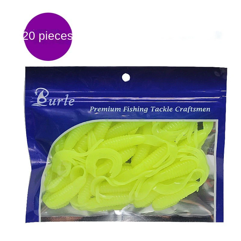 Soft Bait Elf Tail Fishing Lures 4cm 5cm 6.5cm Artificial Silicone Wobblers Worm Grubs Isca Pesca Fishing Tackle