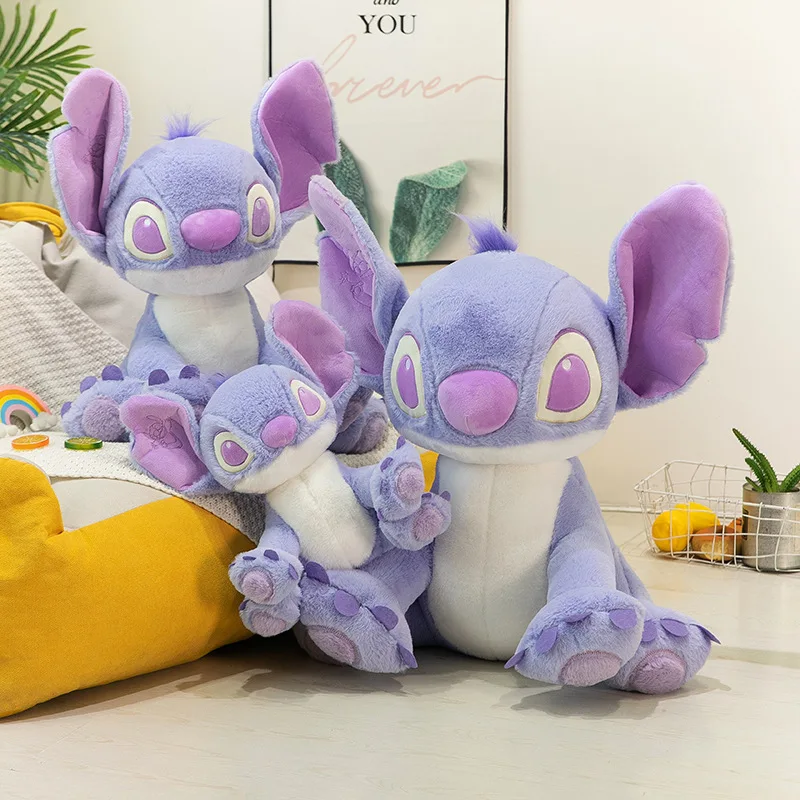 Factory Wholesale Stitched Cartoon Plush Toy Anime Purple Stitched Plush Doll Large Size Sofa Pillow